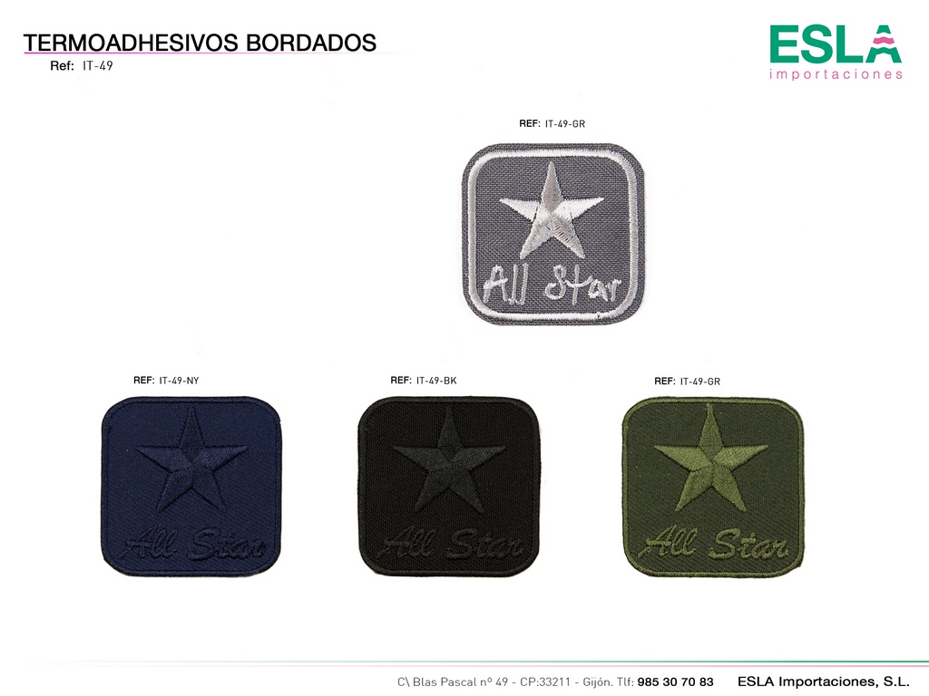 TERMOADHESIVO BORDADO ESTRELLA IT-49