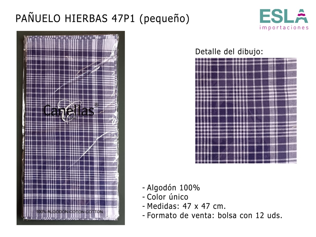 PAÑUELO HIERBAS 47P1