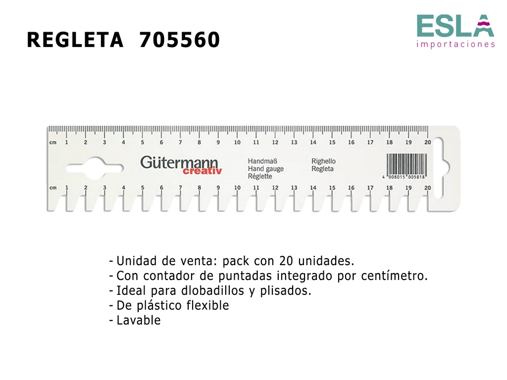 REGLA O REGLETA 705560