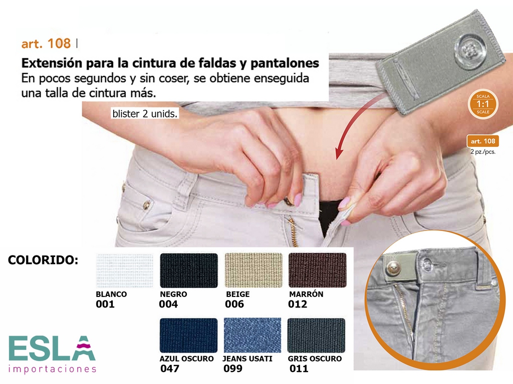 BOTON ALARGADOR DE CINTURA 108