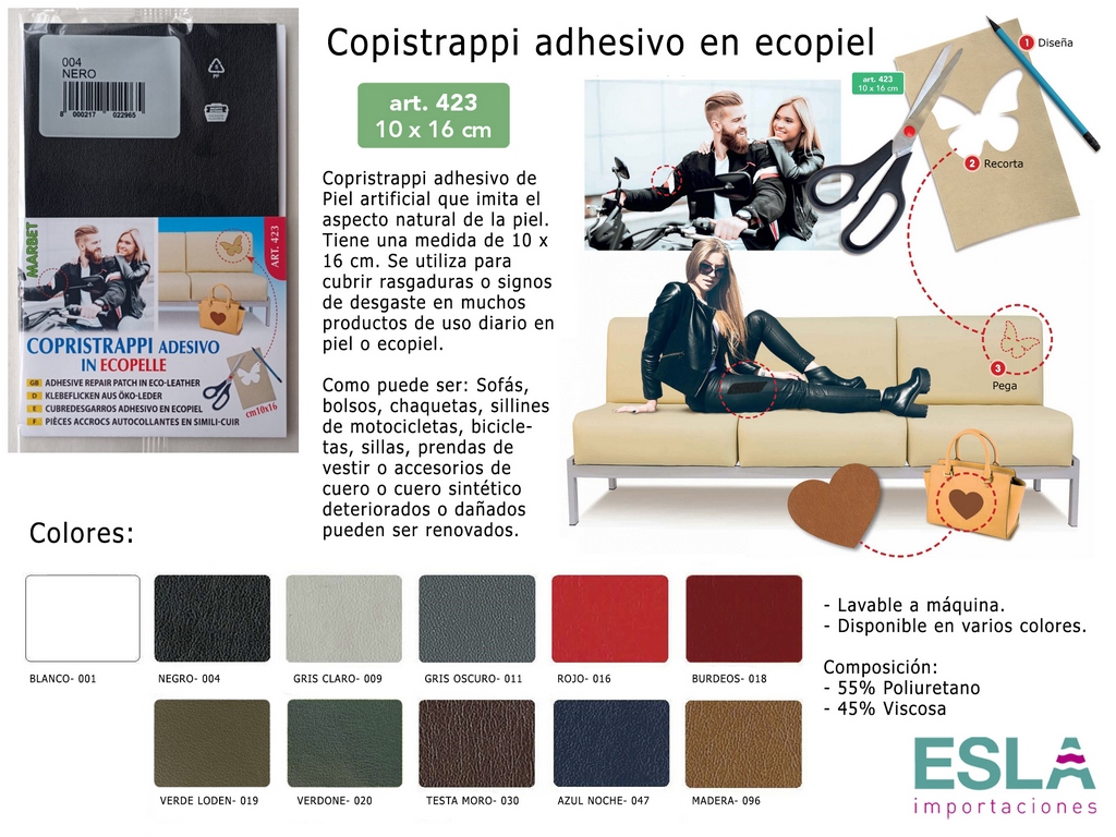 COPISTRAPPI ADHESIVO EN ECOPIEL 423