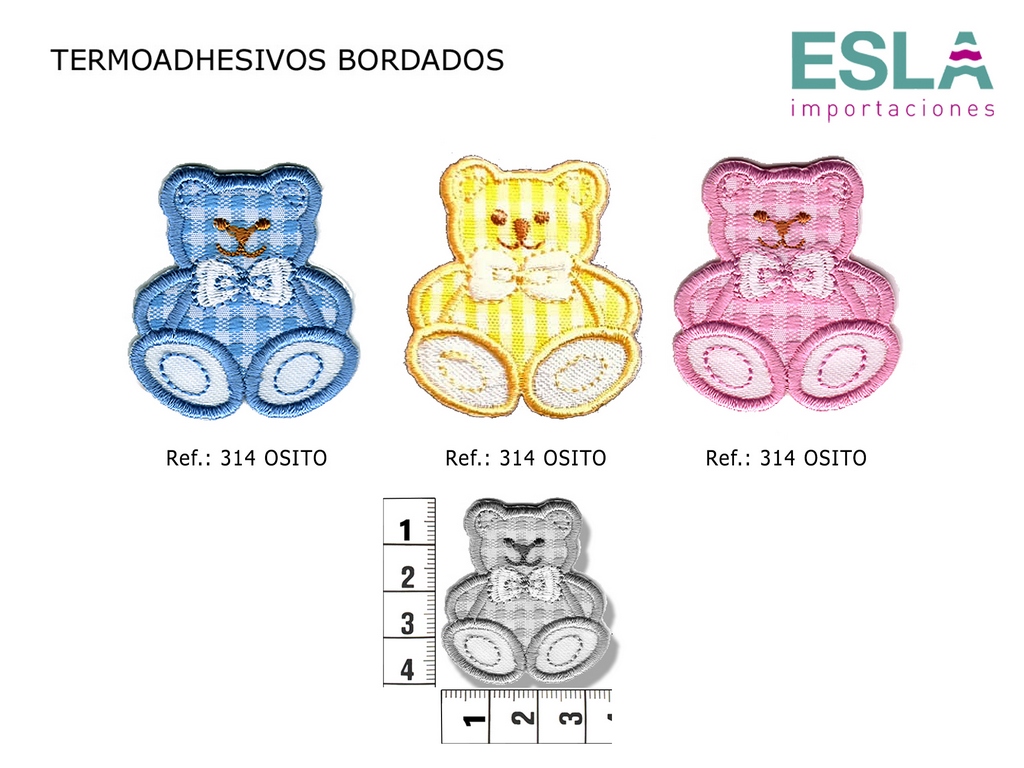TERMOADHESIVO BORDADO OSOS 314