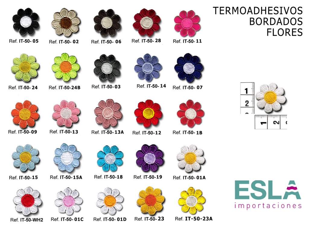TERMOADHESIVO BORDADO FLORES IT50 2026