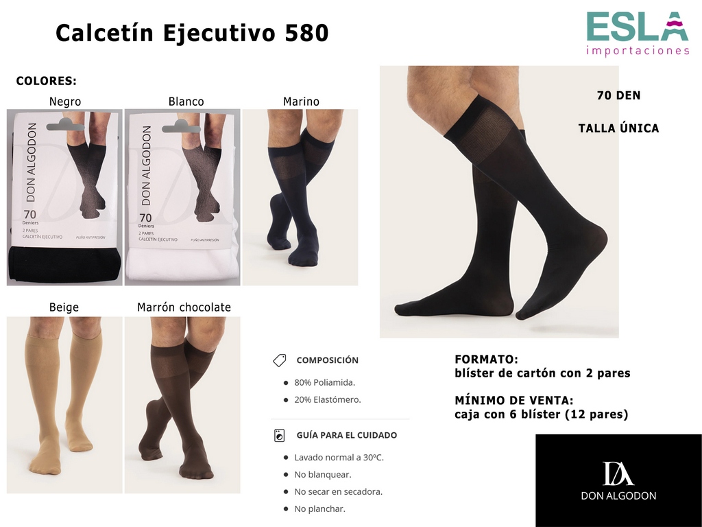 CALCETIN EJECUTIVO 580 TALLA UNICA MINIMEDIA